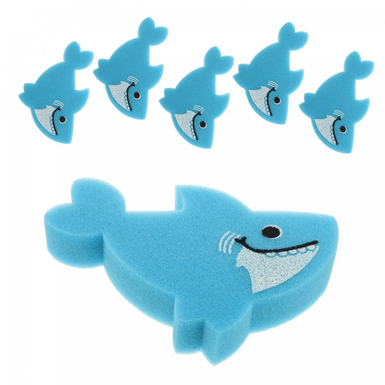 Губка для ванни NUOBESTY, 6 штук, з м'яким мотивом милих тварин, швидковисихаюча, фото №1