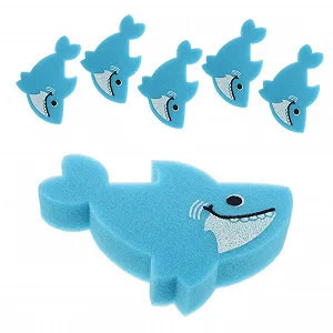 Губка для ванны NUOBESTY, 6 штук, с мягким мотивом милых животных, быстросохнущая - Фото 1