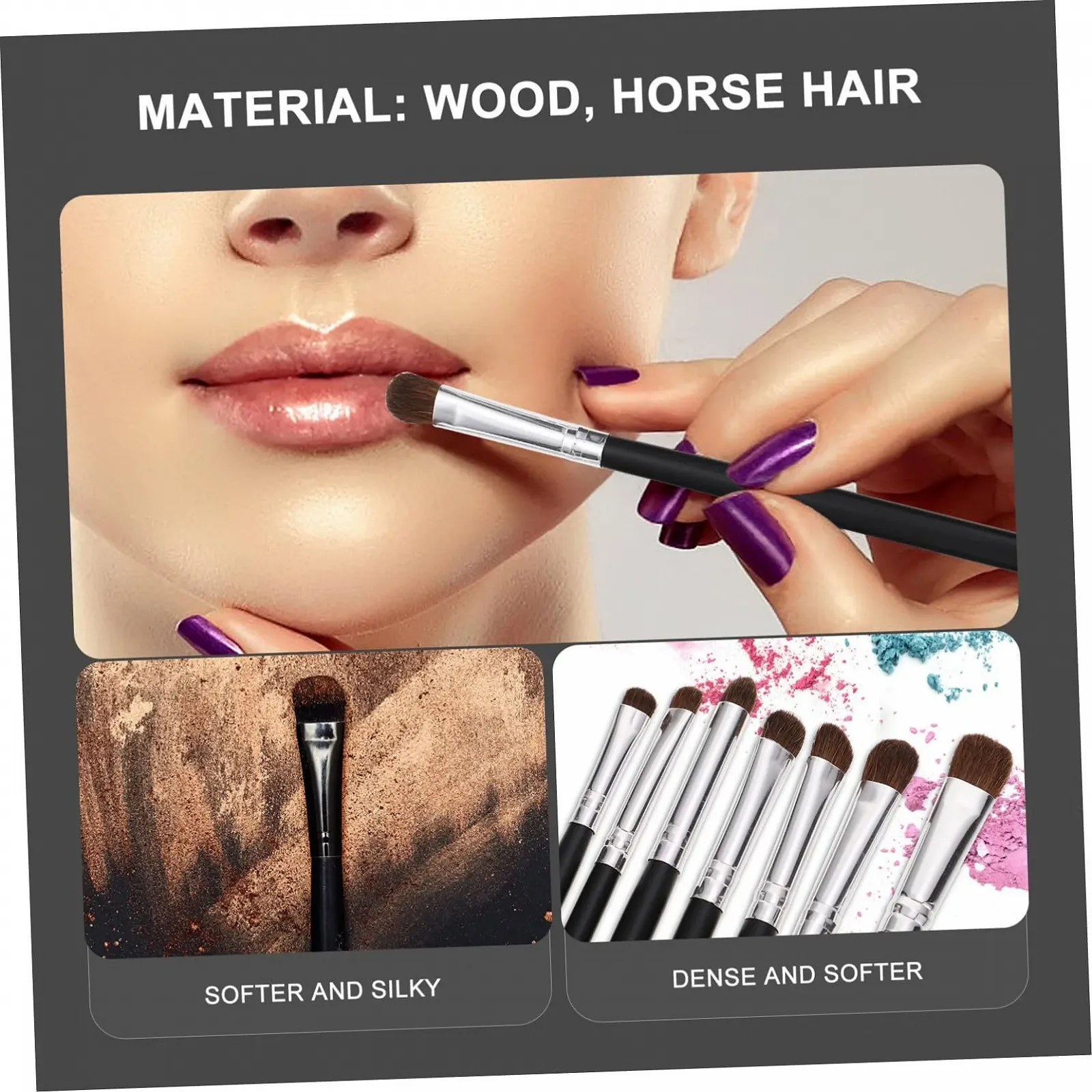 Пензлі Magiclulu для макіяжу очей, 14 шт, набір, фото №3