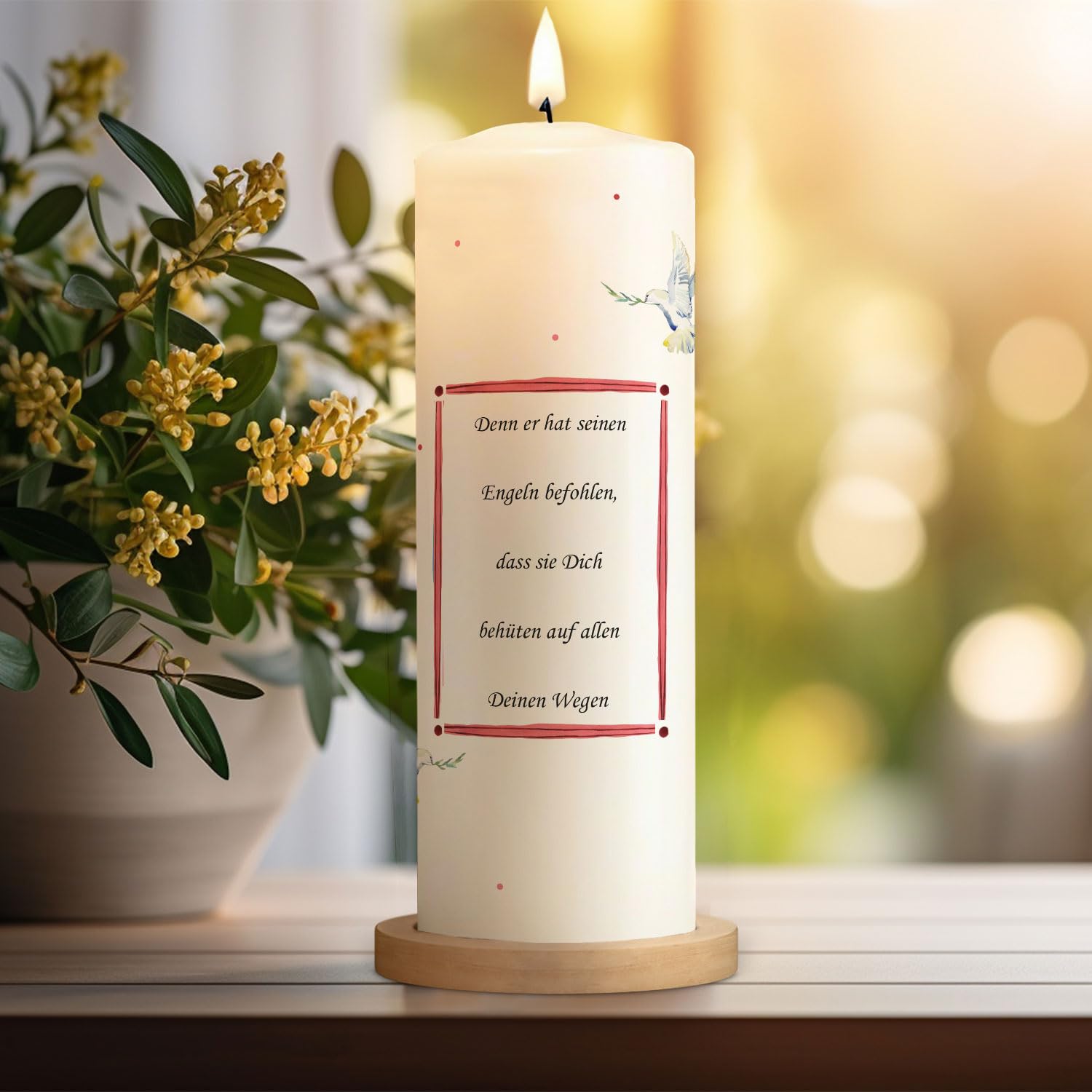 Свічка GRAVURZEILE Printed Wing Heart Baby Photo Candle для хрестин персоналізована з фото 250/80 мм, фото №4 Свічка GRAVURZEILE Printed Wing Heart Baby Photo Candle для хрестин персоналізована з фото 250/80 мм, фото №4