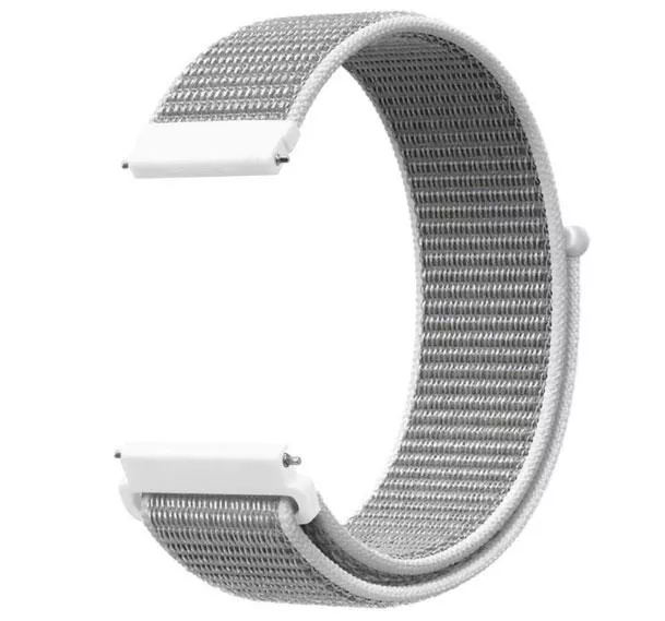 Ремешок нейлоновый для часов Motorola Moto 360 2nd gen 42 mm White, фото №1