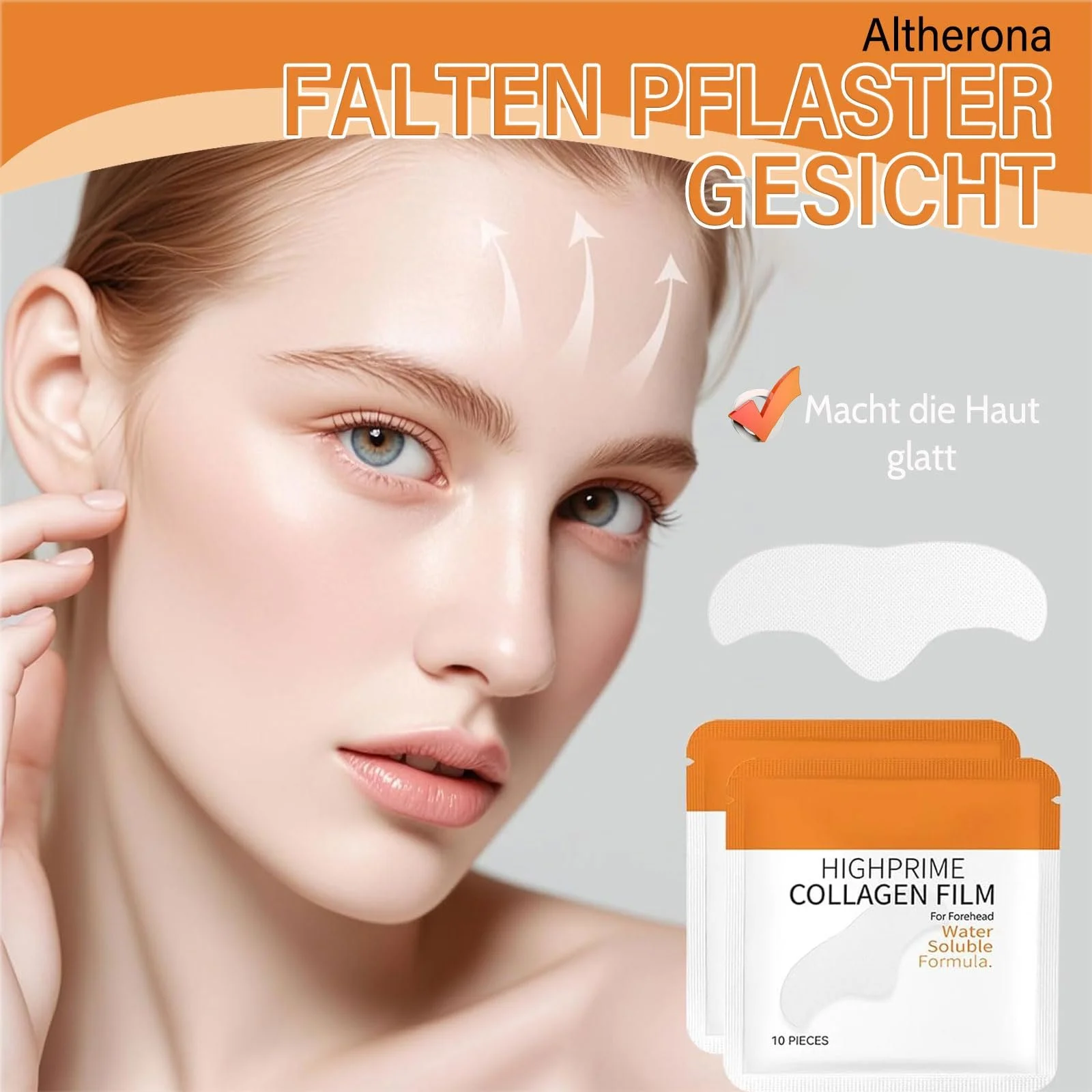 Пластирі від зморшок, 20 шт, Водорозчинні колагенові, фото №2