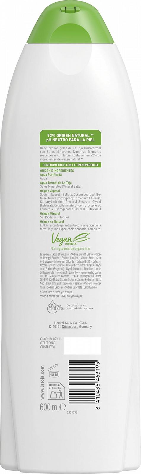 Гель для душу La Toja Avocado and Body Milk 600 мл 4050 г, фото №2