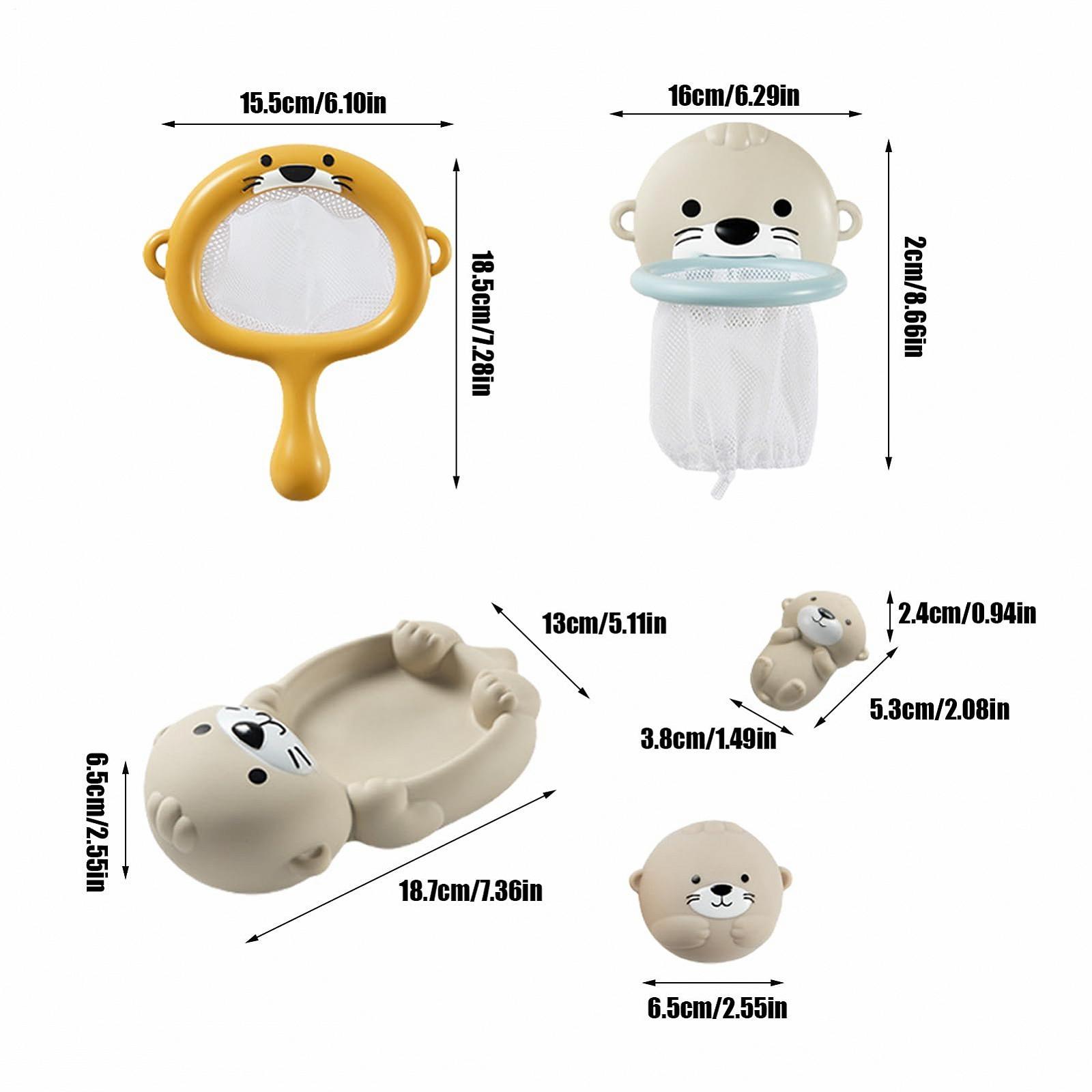 Іграшка для ванни Плаваюча сімейка тварин, інтерактивні, фото №6