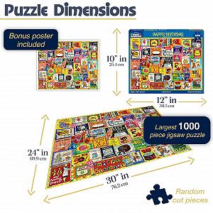Пазл White Mountain Happy Birthday Колаж 1000 деталей ціна на synthetic.ua - Фото 1 Пазл White Mountain Happy Birthday Колаж 1000 деталей synthetic.ua - Фото 1