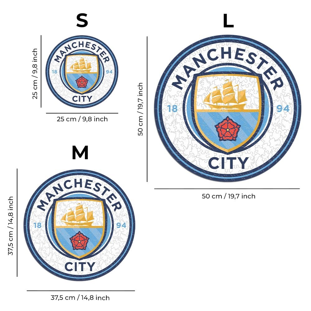 Пазл Iconic Puzzles Manchester City Crest 150 деталей деревянный, фото №2