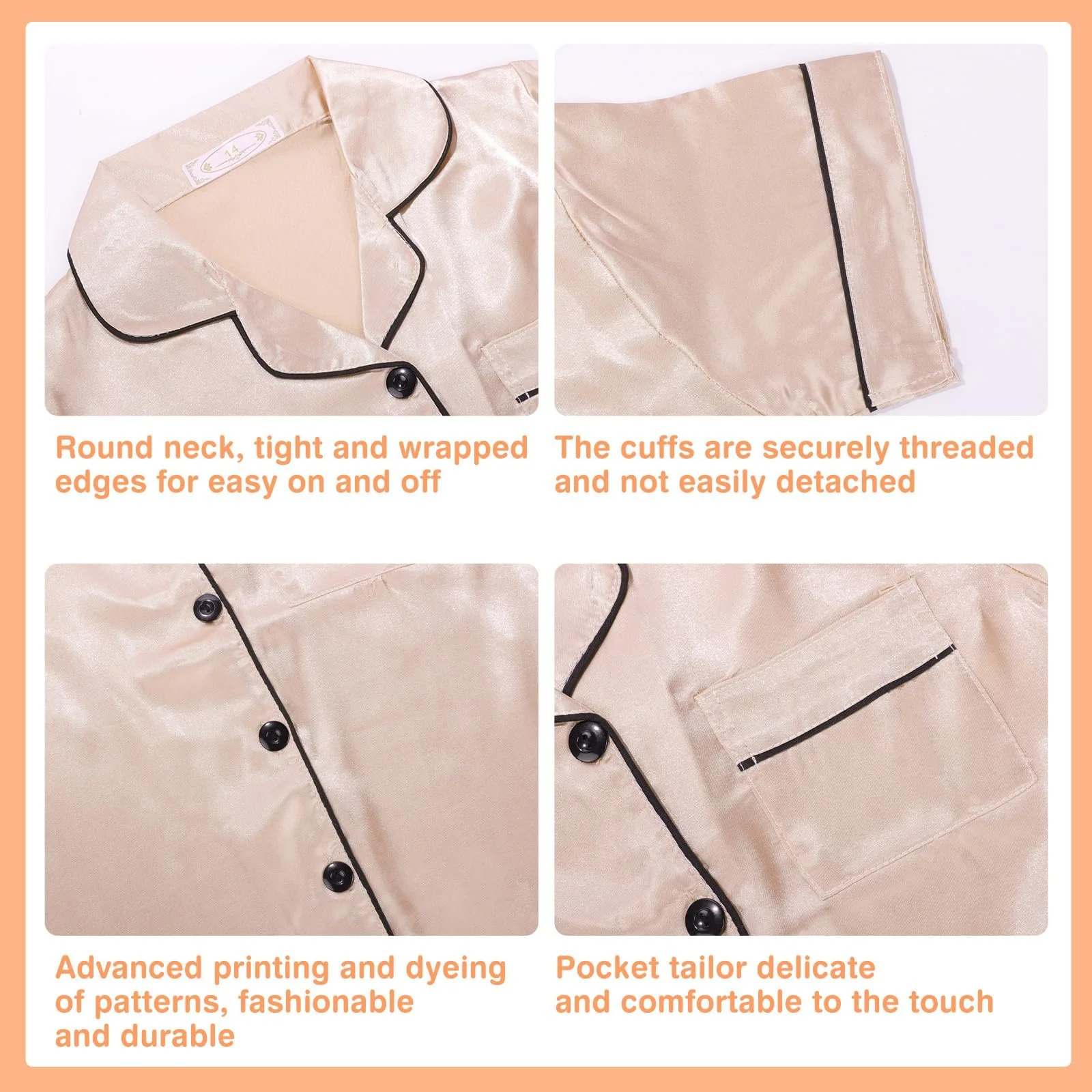 Комплект детской шелковой пижамы Risipu Unisex с короткими рукавами, фото №3 Комплект детской шелковой пижамы Risipu Unisex с короткими рукавами, фото №3