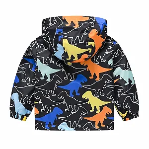 Водонепроникна Куртка Mjjsk Легка Вітровка Кішка Динозавр synthetic.ua - Фото 1