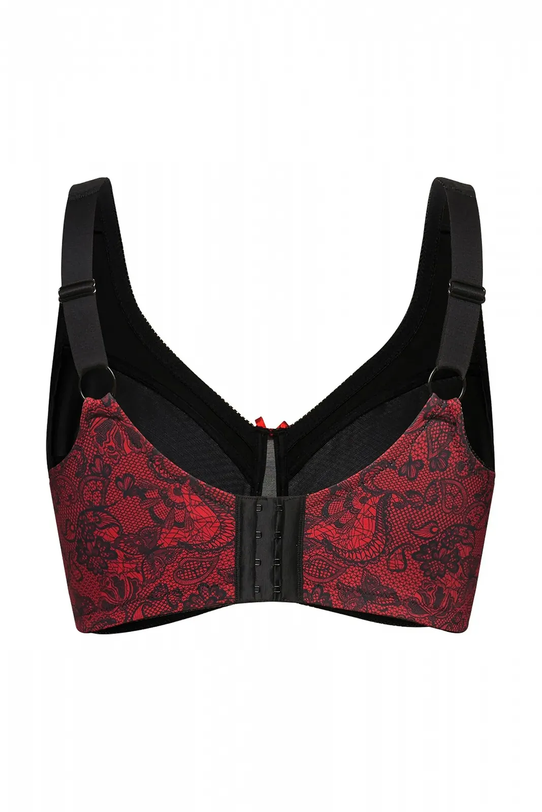 Бюстгальтер Ulla Popken Relief Lace Print без кісточок, чашка C-F, фото №4 Бюстгальтер Ulla Popken Relief Lace Print без кісточок, чашка C-F, фото №4