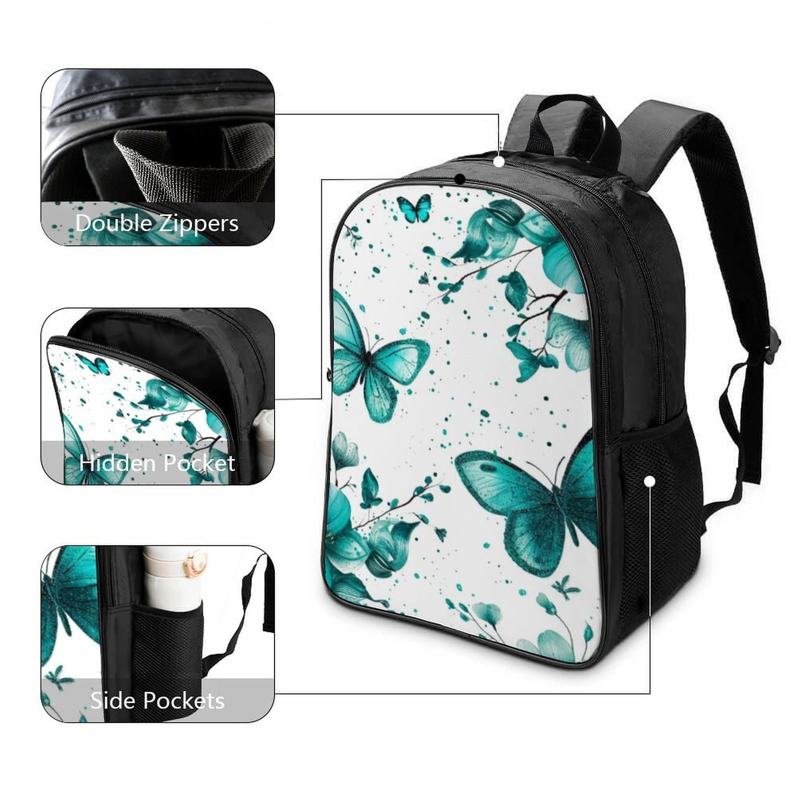 Ранець DPEOANEBN Butterfly 40x28x16см, фото №3
