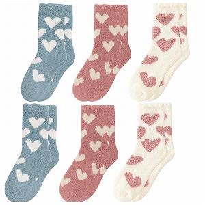 Женские пушистые носки, 6 пар, Микс цветов, Мягкие пушистые носки, 35-38, 18 x 8 см - Фото 1