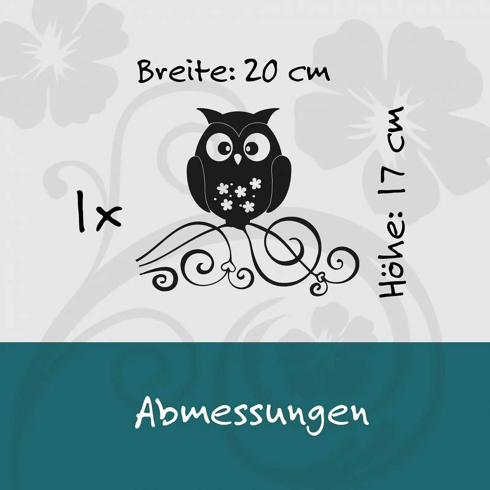 Наклейка на стену kleb-Drauf 1 Owl Фиолетовая Матовая, фото №3