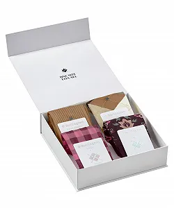 Жіночі шкарпетки Burlington Seasonal Gift W So Cotton Patterned 4 пари synthetic.ua - Фото 1