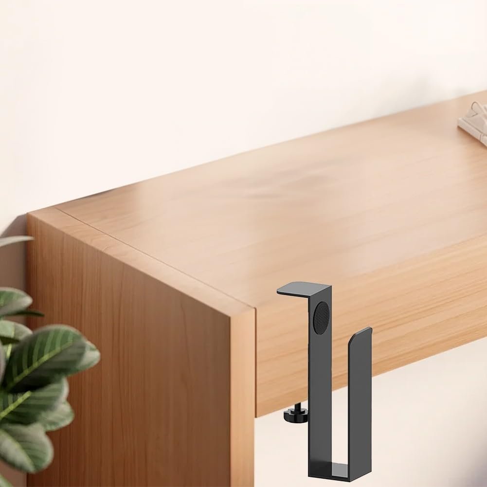 Органайзер-підставка для ноутбука з регульованими затискачами для кріплення до бокової сторони столу, фото №3