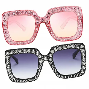 Солнцезащитные очки PACKOVE Квадратная оправа Ацетат Для женщин - Фото 1