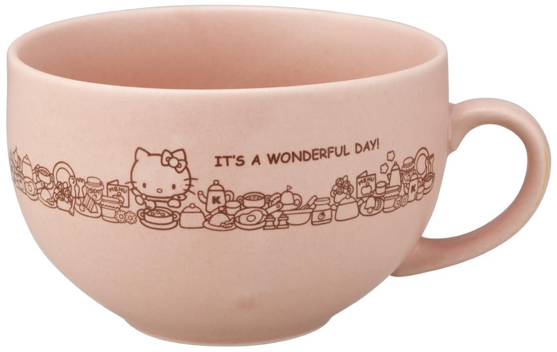 Кружка для супа керамическая Skater Hello Kitty Sanrio Mino Ware 450 мл, фото №1