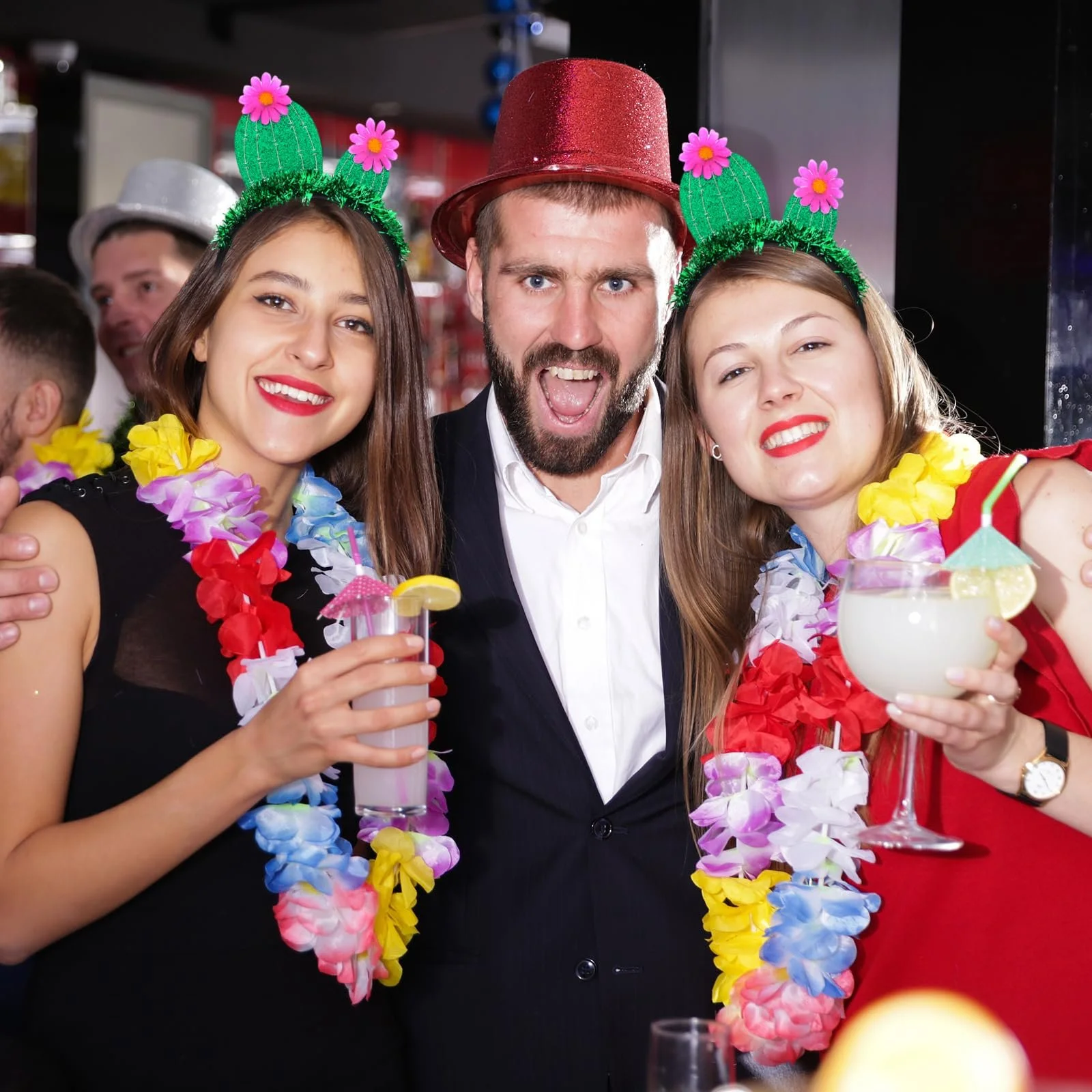 Обруч Кактус Веселий з рожевими квітами, фото №3 Обруч Кактус Веселий з рожевими квітами, фото №3