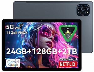 Планшет 11" Full HD TABWEE T90 24/128Gb 8 ядер Android 15 8000 mAh Серый - Фото 1