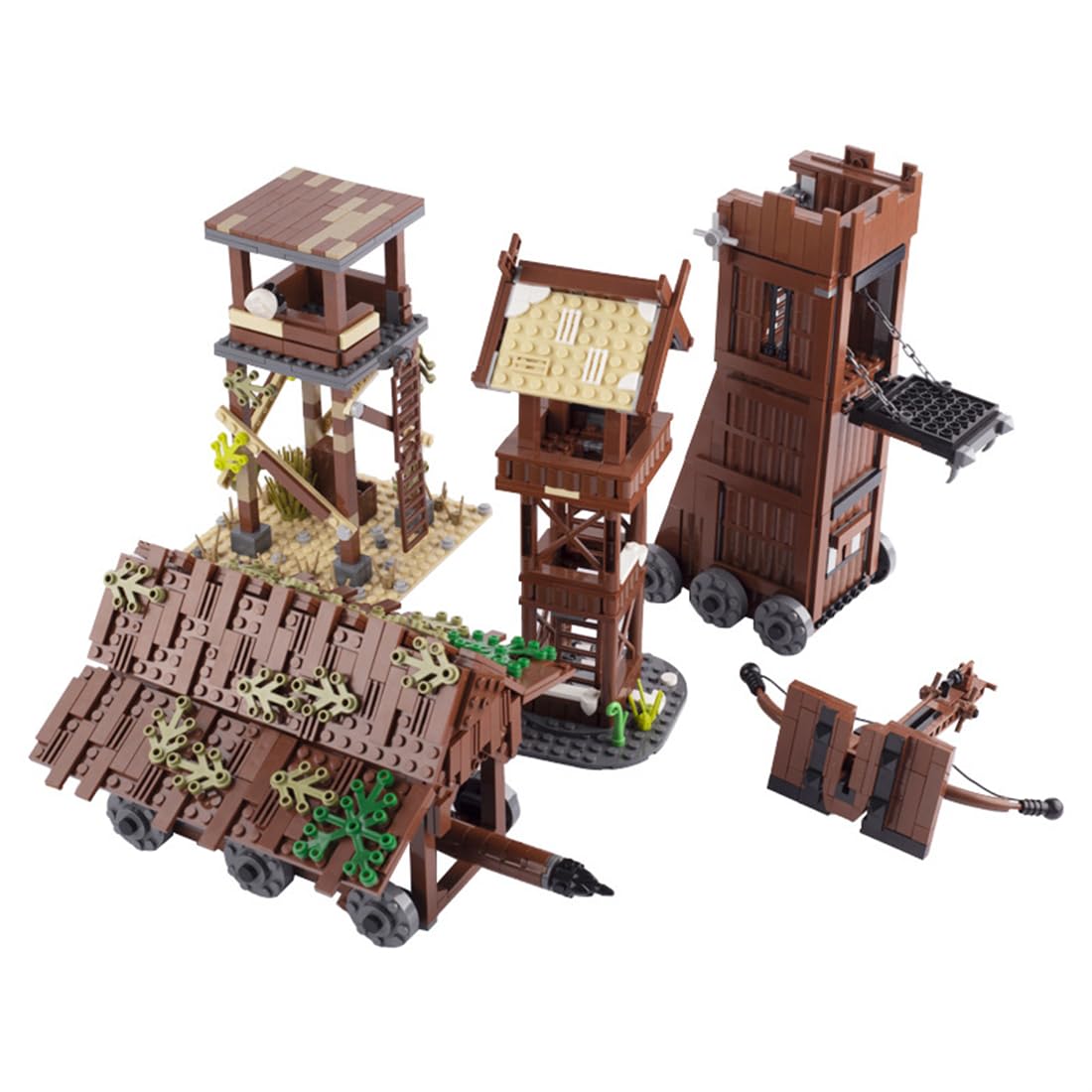 Набор KoDeer Custom Mini Figures Custom Weapons Clamping Blocks MOC Medieval Siege Car, фото №5