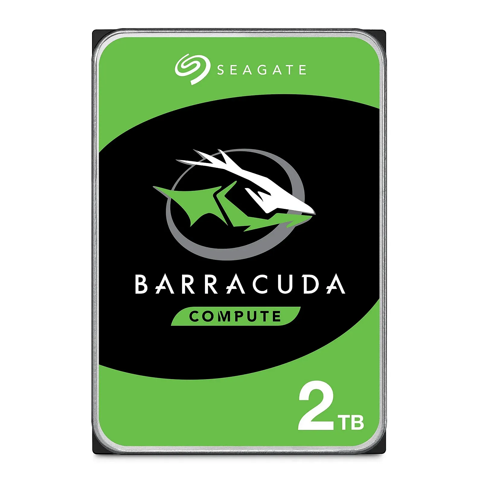Внутренний жесткий диск Seagate BarraCuda ST2000DMZ08 2 ТБ 3.5" 7200 RPM 256 МБ Cache SATA 6 Гбит/с Серебристый, фото №1