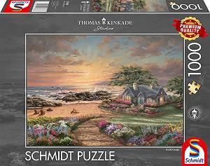 Пазл Schmidt Spiele Thomas Kinkade 57368 Приморский коттедж 1000 элементов - Фото 1