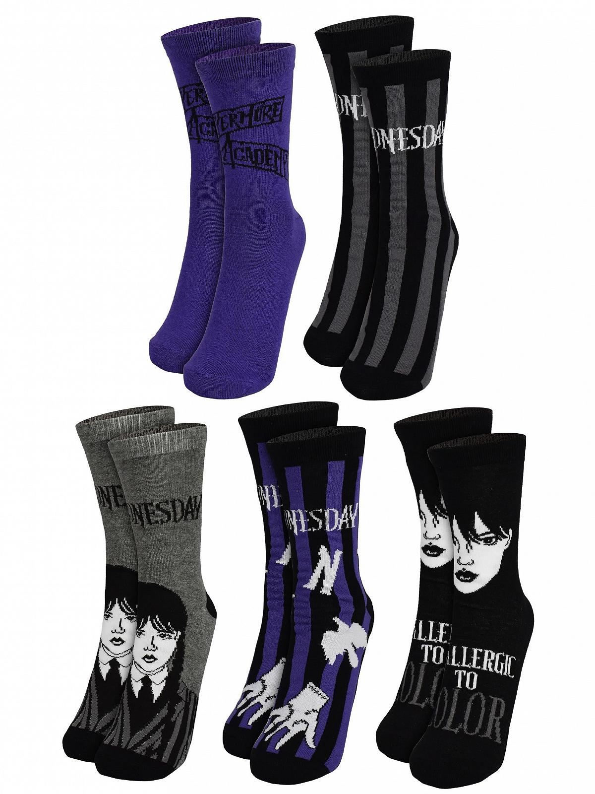 Носки United Labels Wednesday для женщин - Женские носки-подследники 38-43 (5 пар), фото №1