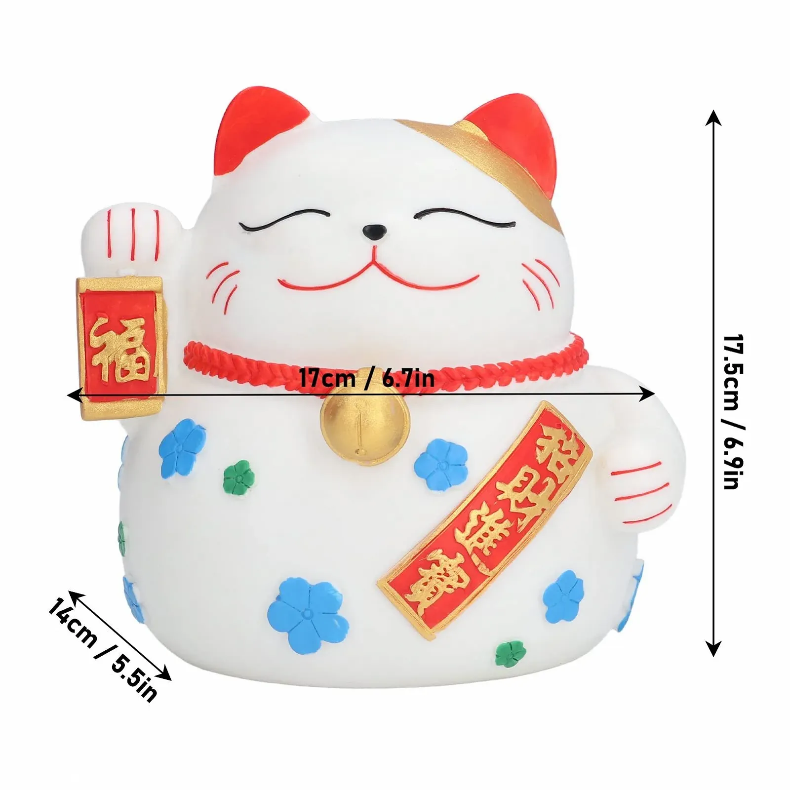 Копилка Lucky Cat большая PVC ручная роспись, фото №3