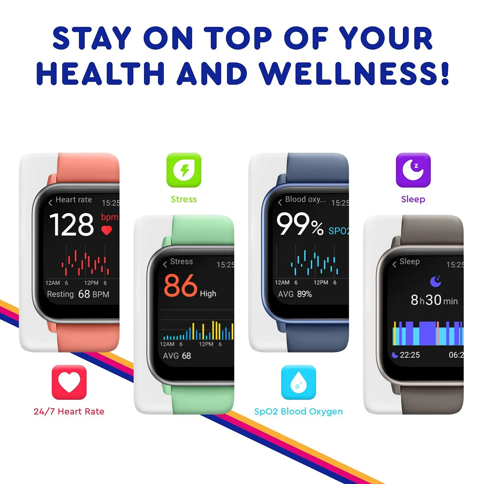 Смарт-годинник Octandra Ignite VeryFit 4.6 см з Alexa, фото №5