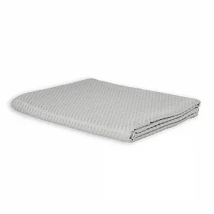 Покрывало Вафельный пике LANGDHUUS Original, 150 x 220 см, Cерый Sterling, 100% органический хлопок - Фото 1