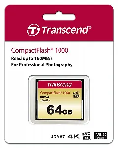 Карта памяти Transcend CompactFlash 1000x 64 ГБ synthetic.ua - Фото 1