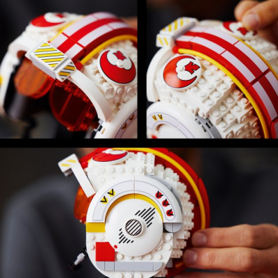 Конструктор LEGO Star Wars Шлем Люка Скайуокера (Красный-5) 675 деталей 75327, фото №6