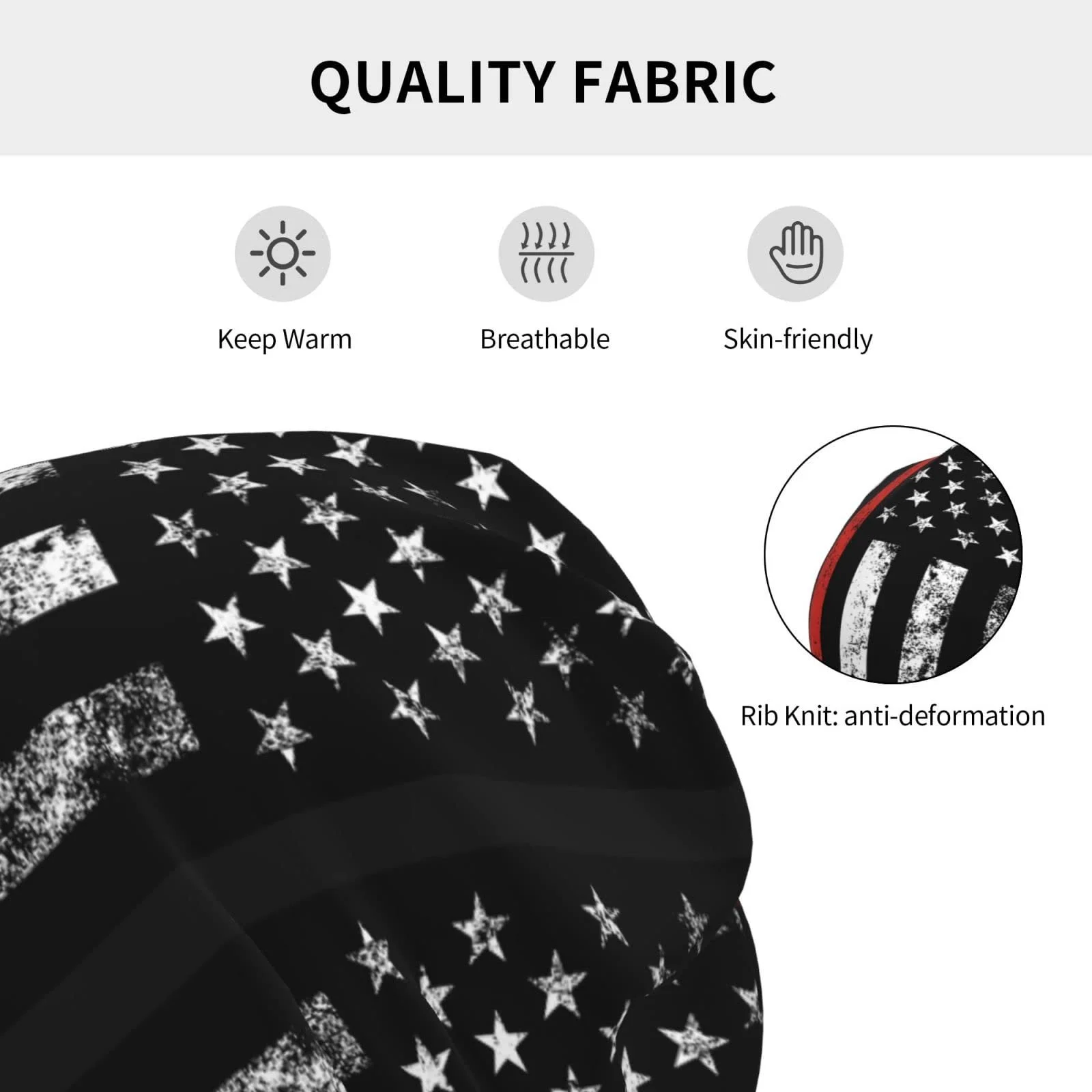 Шапка LOUJIN Fireman Fire Brigade Flag Slouchy для хлопчиків, тепла, один розмір, фото №6