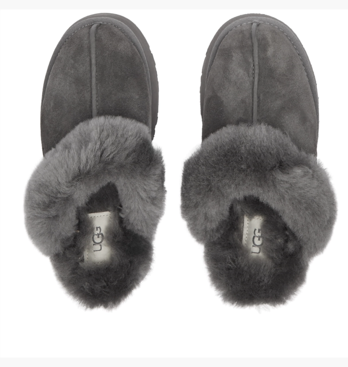 Тапочки UGG Disquette Slipper серые размер 38, фото №6