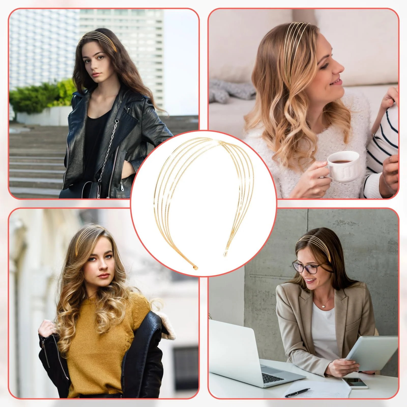 Набор обручей на голову 3 шт., фото №7 Набор обручей на голову 3 шт., фото №7