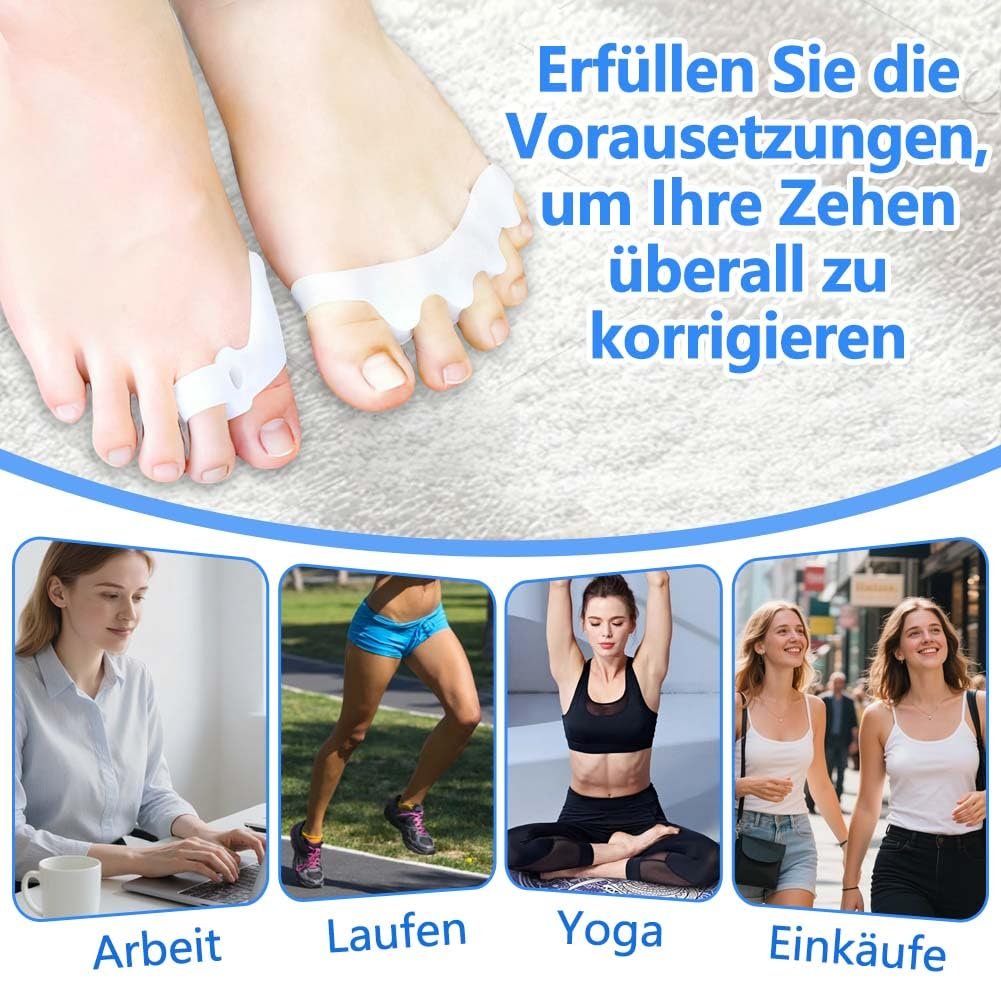 Шина для корекції великого пальця стопи з регульованою кнопкою, роздільник пальців для чоловіків і жінок, фото №8