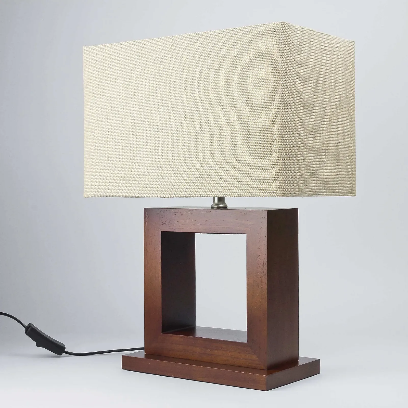 Настільна лампа Fabric Shade E27 60 Вт 44 см Натуральна, фото №1