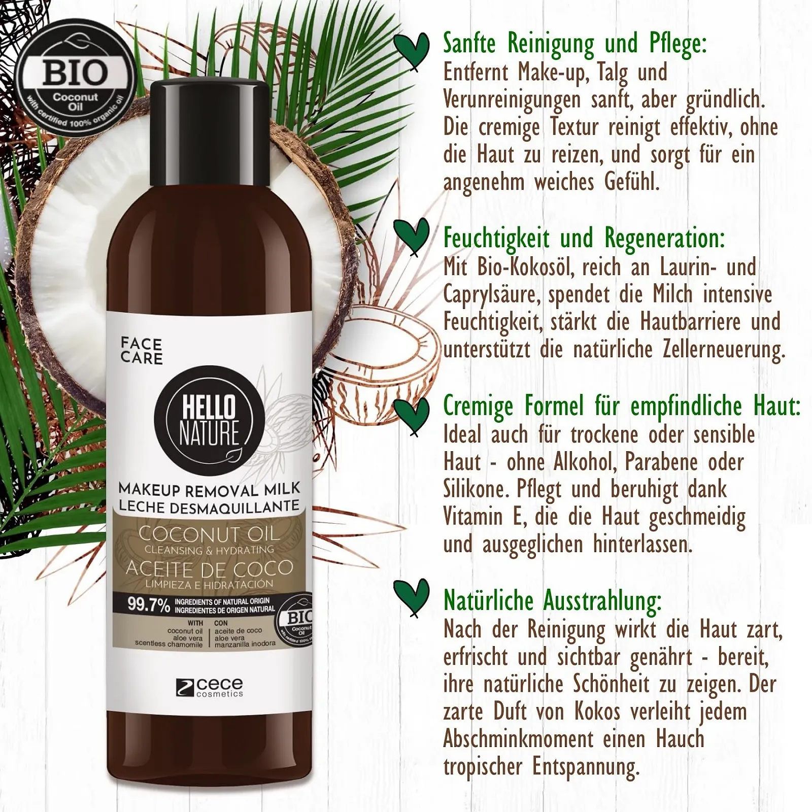 Молочко для вмивання P-Beauty Naturkosmetik 2 x Делікатний, фото №7