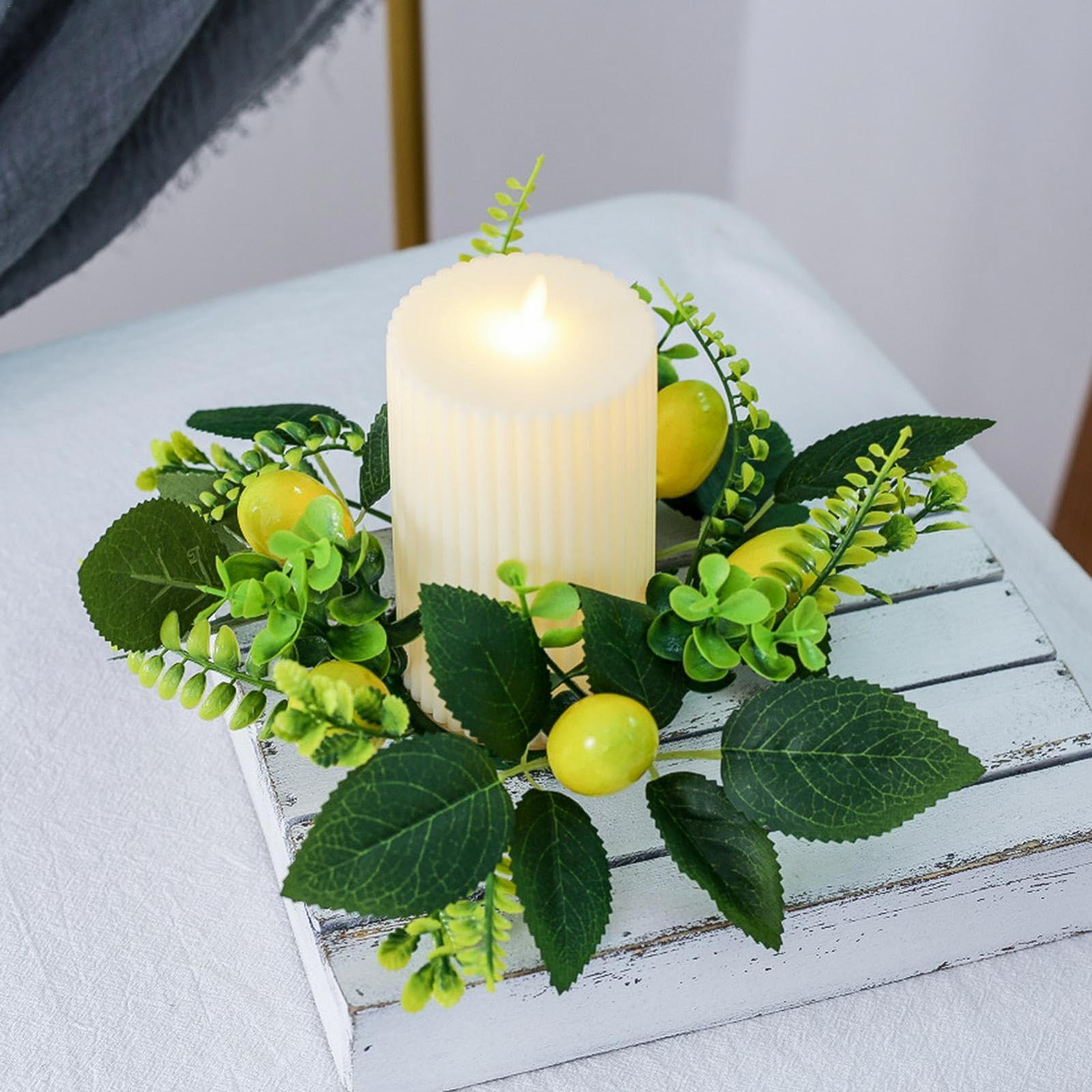 Подсвечник Lemon Wreath Artificial Candle Holder, фото №3