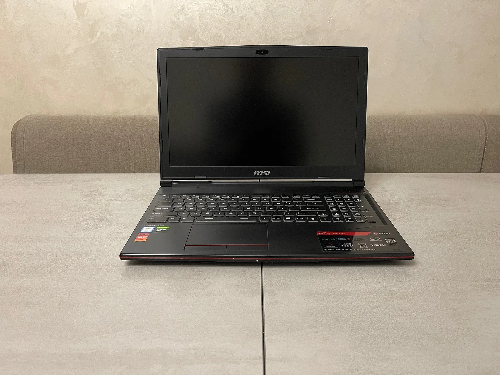 Игровой ноутбук MSI GL63 9SDK-840US, 15,6" FHD IPS 120Hz, i7-9750H, 16GB, 512GB SSD, nVidia GeForce GTX 1660 Ti 6GB, фото №4