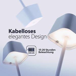 Настільна лампа SECURIT Georgina LED Дивмована Бездротова USB 38x11x11 см Біла synthetic.ua - Фото 1