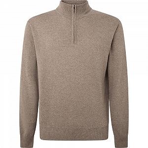 Пуловер Hackett London Merino Cash Mix Hzip - Фото 1