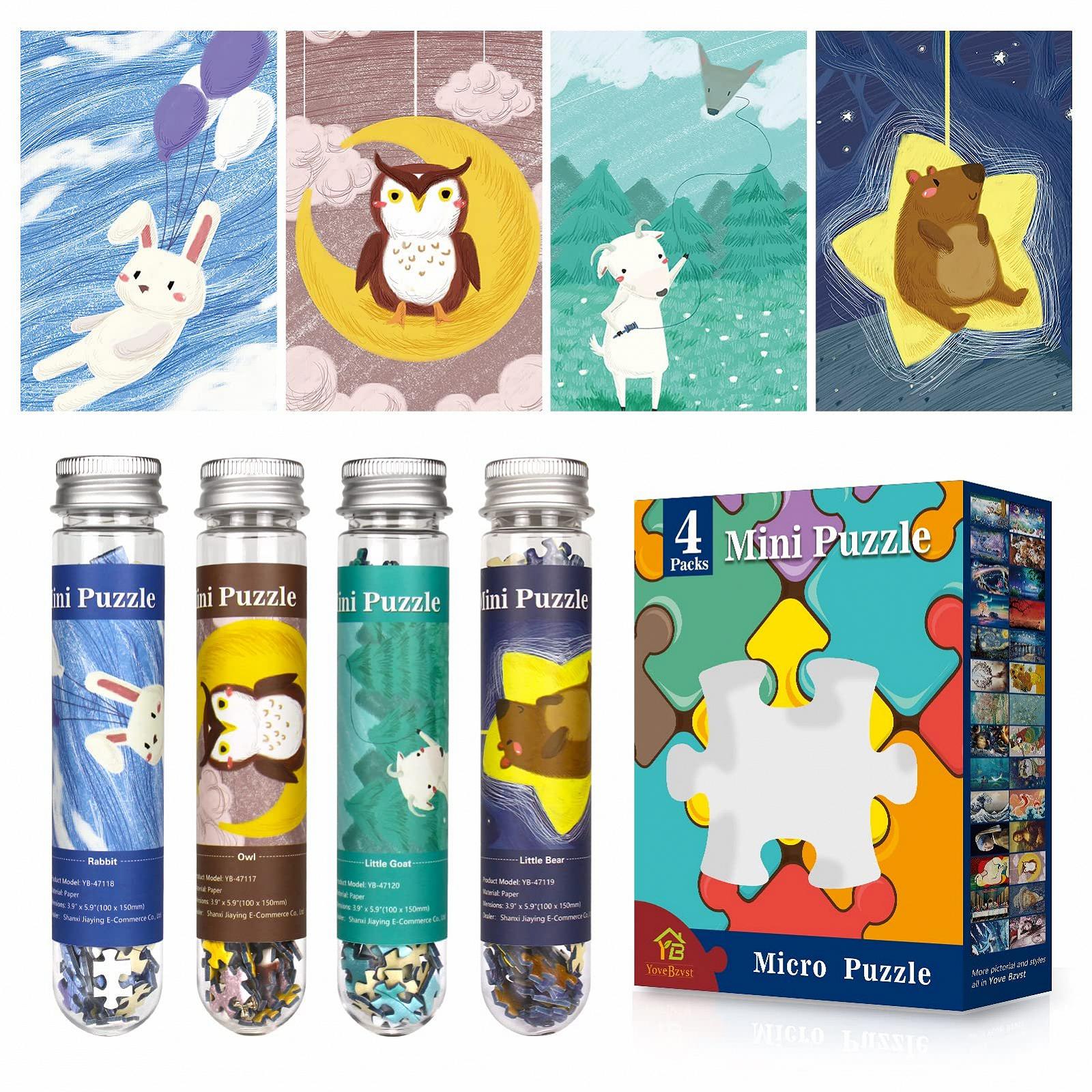 Міні-пазли для дорослих 150 деталей (4 упаковки) Micro Puzzle 15 x 10 см, фото №1 Міні-пазли для дорослих 150 деталей (4 упаковки) Micro Puzzle 15 x 10 см, фото №1