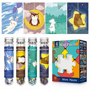 Міні-пазли для дорослих 150 деталей (4 упаковки) Micro Puzzle 15 x 10 см - Фото 1