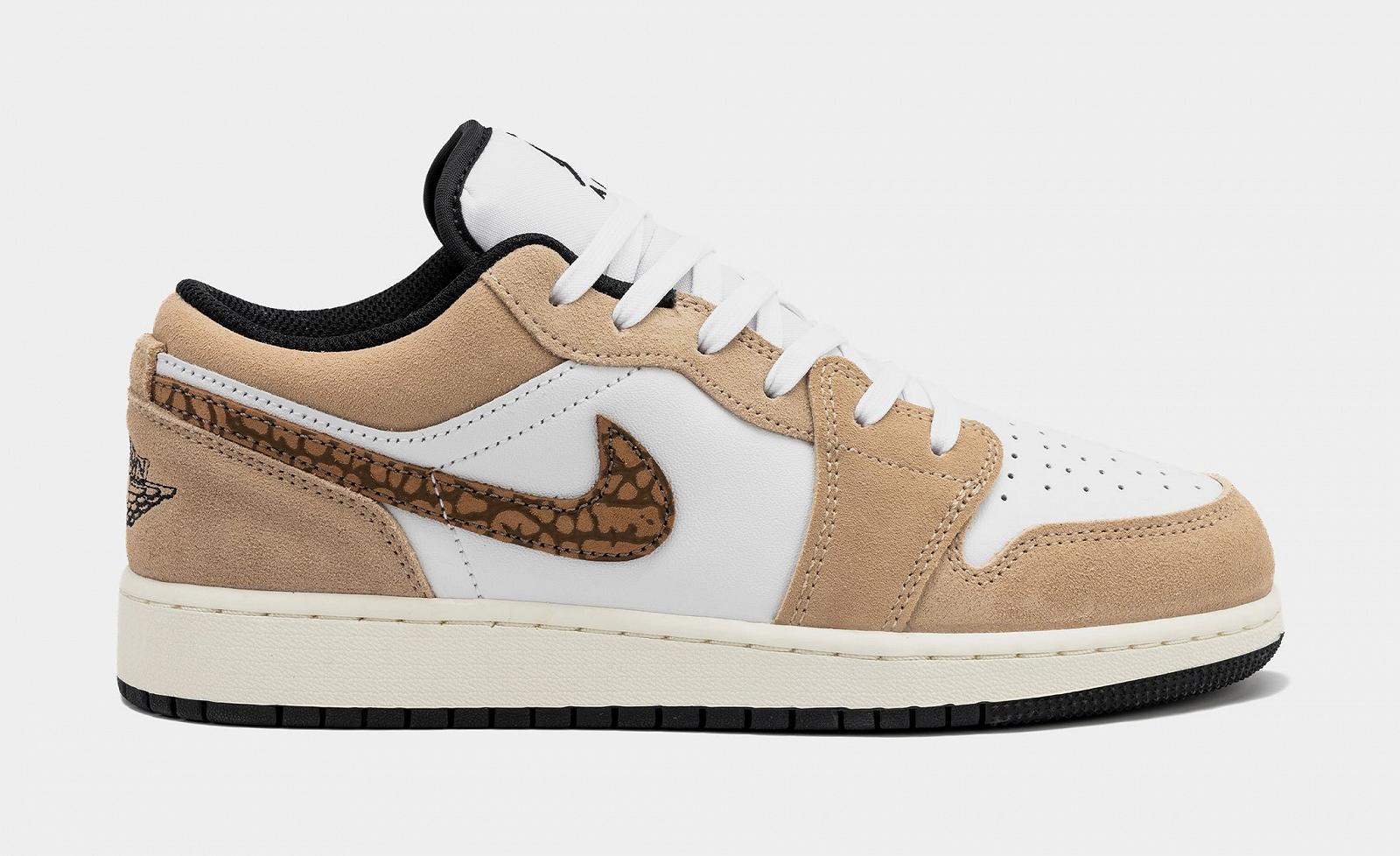 Кросівки Jordan 1 Low SE Brown Elephant (GS) 40, фото №4