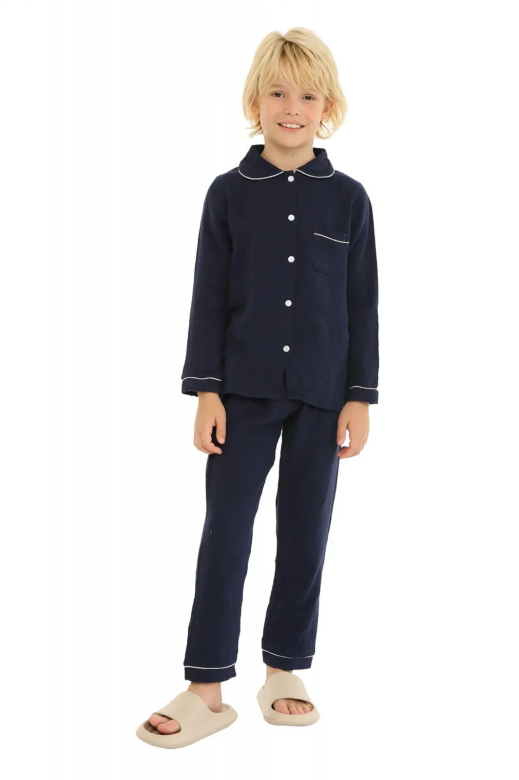 Пижама Mud Kingdom Для больших мальчиков Узор с якорями, фото №3 Пижама Mud Kingdom Для больших мальчиков Узор с якорями, фото №3