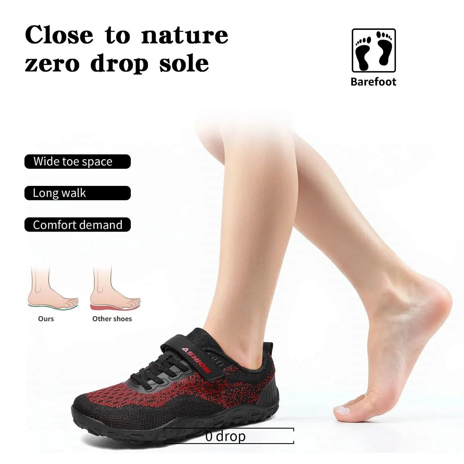 Кросівки ASHION Дитячі та дівчаток Легкі для хайкінгу та трекінгу, фото №5