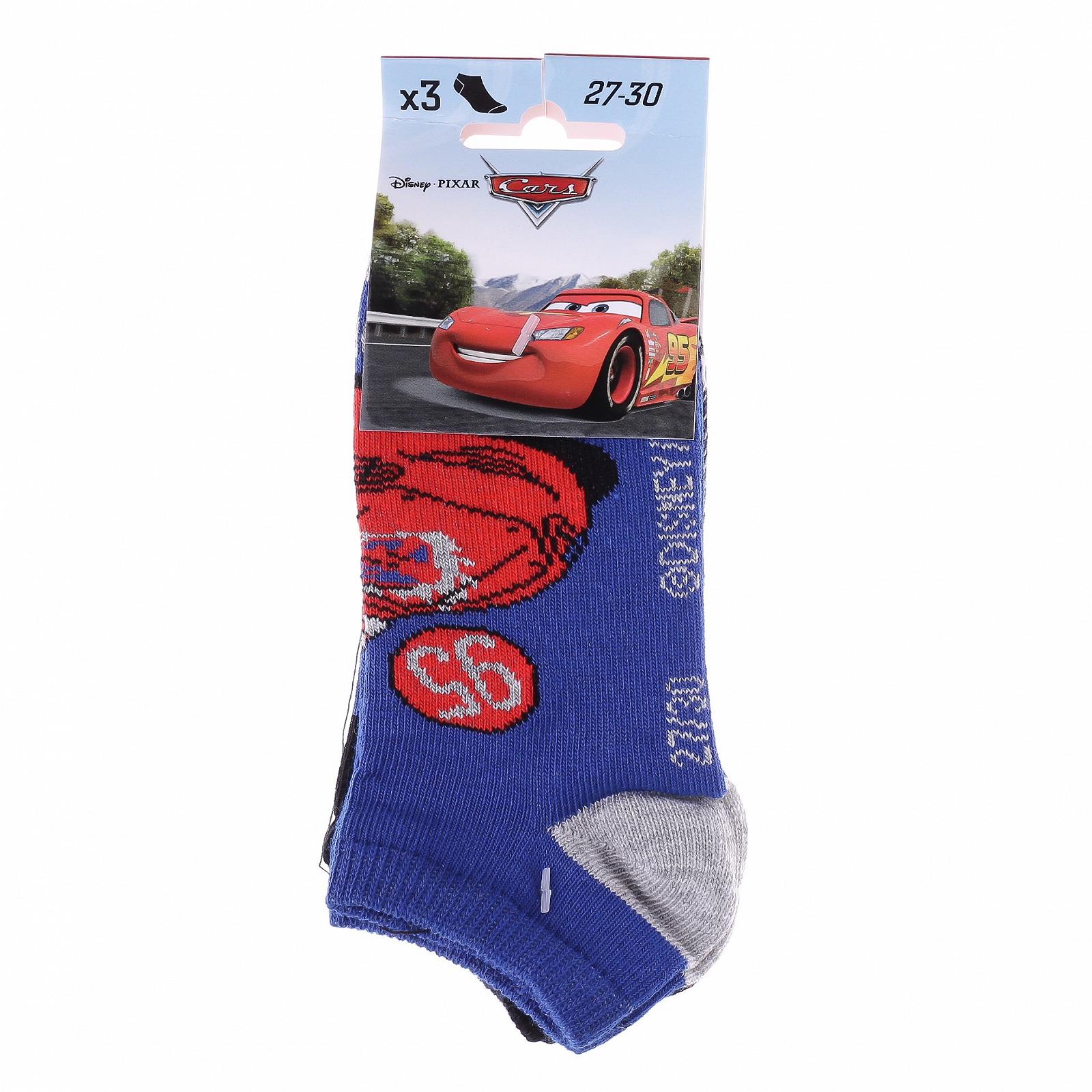 Носки CARS 3P Черный, Серый, Голубой 31-34, фото №2