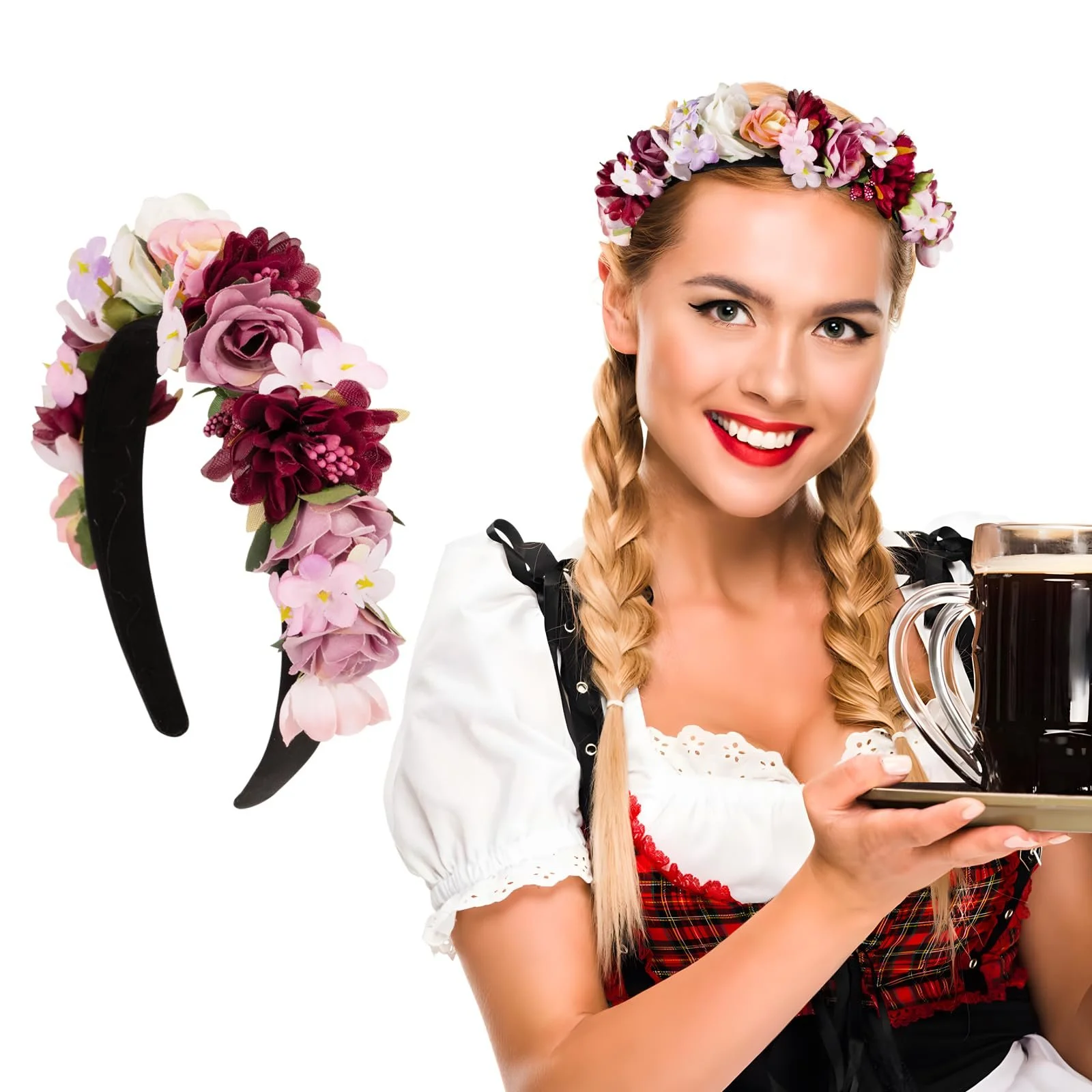 Обруч Цветы, фото №7