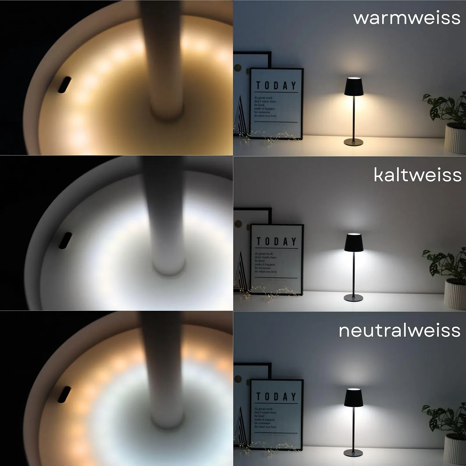 Настільна лампа Nell LED Wireless Rechargeable IP54 Чорна, фото №4