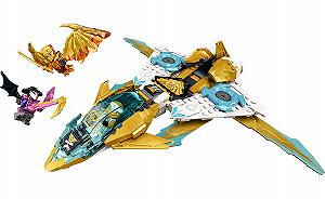 Дитячий конструктор LEGO Реактивний літак Зейна Золотий дракон (71770) synthetic.ua - Фото 1